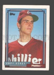 088922 Baseball Topps CARD 1992 Andy Ashby Phillies #497