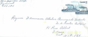 Entier Postal Stationery Postal Canadian Charter Boat Aguanish