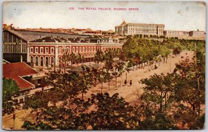 The Royal Palace Madrid Spain Royal Family Official Residence Aerial Postcard