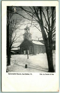 Universalist Church East Bethel Vermont VT UNP DB Postcard Fowler & Sons  H8