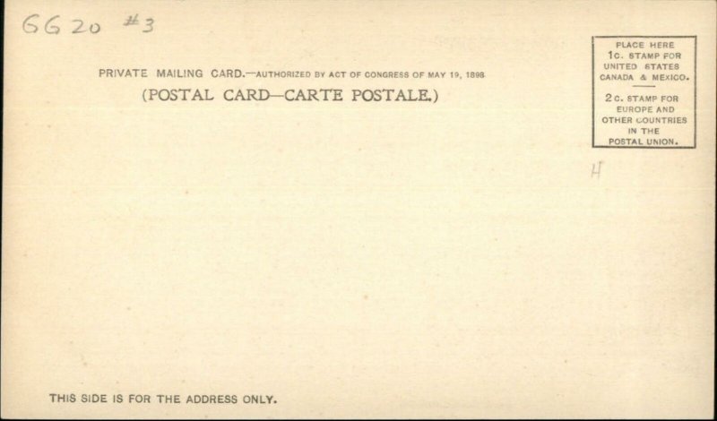 Buffalo Pan-American Expo Bldg of Ethnology 1901 Private Mailing Card EXC COND