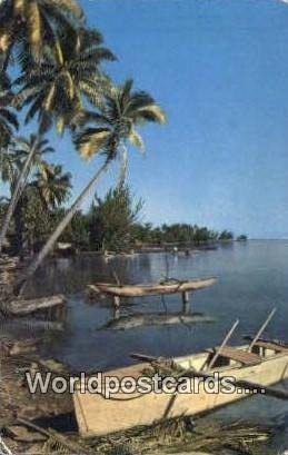 Ile de Beaute, Punaauia's Beach Tahiti French Polynesia Postal Used Unknown, ...