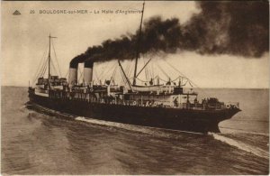 CPA ak Boulogne-sur-mer la malle d' Angleterre ships (1207128) 