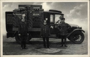 Ruhr Germany Miners Travel w/ Truck Teach Mining Techniques Postcard