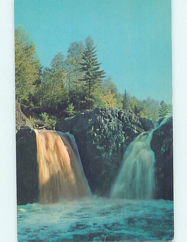 Chrome WATERFALL Mellen - Near Ashland & Minocqua & Lac Du Flambeau WI AG3990@