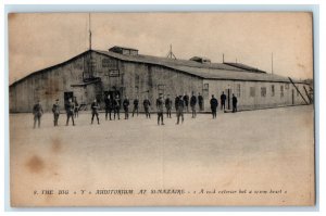 c1915 The Big Y Auditorium Saint Nazaire France WW1 Soldiers Unposted Postcard