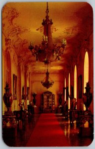 Chapultepec Castle Mexico 1960s Postcard Interior View of Castle