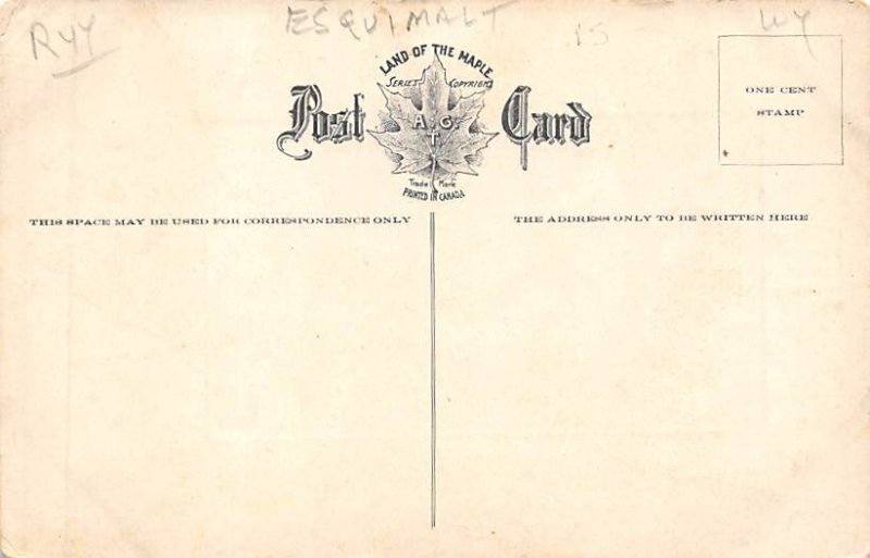 HM Steamships Esquimalt Ship Unused 