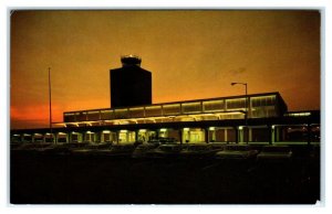 JACKSON, Mississippi MS  Allen Thompson Field MUNICIPAL AIRPORT c1960s  Postcard