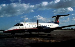 Ontario Express Embraer 120RT Brazilia At Lester B Pearson International Airp...