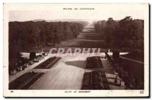 Postcard Old Palace of Compiegne Allee Beaumont