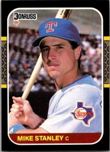 1987 Donruss Baseball Mike Stanley Texas Rangers sk20333