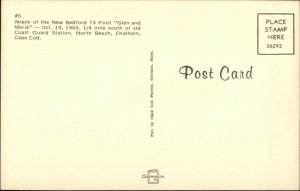 Shipwreck Ship New Bedford 1965 Chatham Cape Cod Postcard 