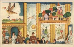 1933 Chicago World's Fair TOY TOWN TAVERN Postcard