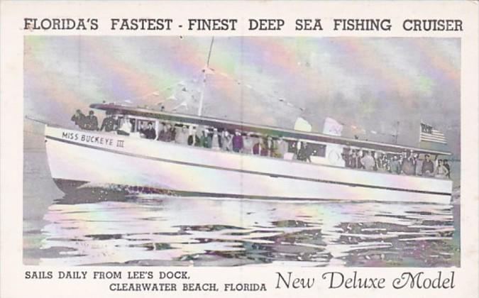 Florida Clearwater Beach Miss Buckeye III Deep Sea Fishing Cruiser