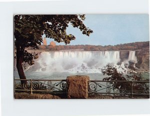 Postcard American Falls from Victoria Park, Canada, Niagara Falls, New York