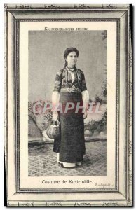 Old Postcard Costume From Kustendille Bulgaria Folklore Bulgaria