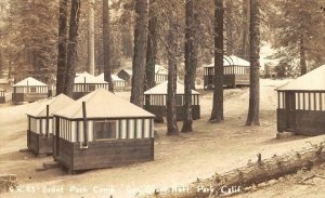 RPPC GRANT PARK CAMP Gen Grant Nat'l Park, CA Kings Canyon 1940 Vintage Postcard