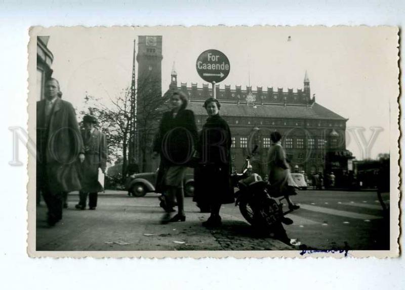 190878 FINLAND car motorcycle Vintage Gevaert postcard