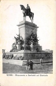 Monumento a Garibaldi sul Gianicolo Roma Statues / Monuments Unused 