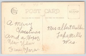 Rose O'Neill Christmas~Santa Gets Help From Kewpies~Chimney Small~Gibson 1920s