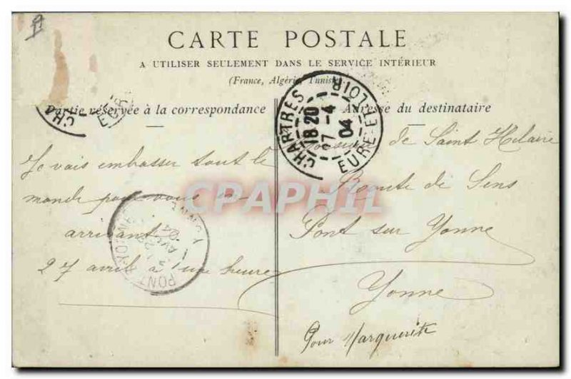 Old Postcard Chartres The Cathedral