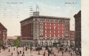 VINTAGE POSTCARD THE LAFAYETTE HOTL BUFFALO NEW YORK 1906 MINT CONDITION