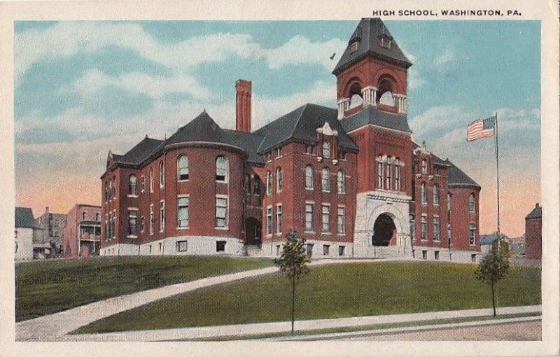 Postcard High School Washington PA