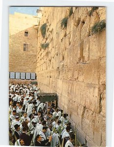 Postcard Solemn Days' Prayer at the Wailing Wall Jerusalem Israel