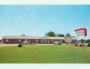 Unused Pre-1980 OLD CARS & LAN-CHESTER MOTEL Christiana Pennsylvania PA s6476