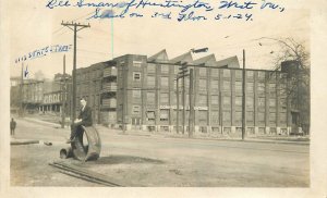 Postcard RPPC West Virginia Huntington Factory Industry C-1910 23-1414