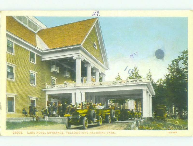 c1920 ENTRANCE TO LAKE HOTEL Yellowstone National Park Wyoming WY HQ4554