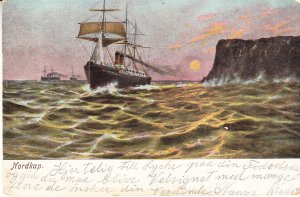 North Cape     Steamships with Sails