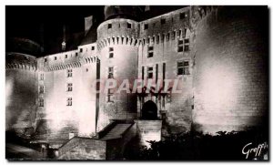 Postcard Modern Touraine Langeais Le Chateau lamps illuminates Realization Co...