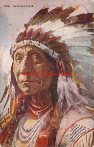 Native American Indian Chief Red Cloud, HH Tammen No 5705