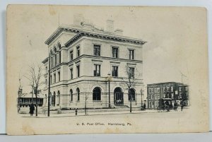 Harrisburg Pennsylvania U.S. Post Office 1907 to Fayettville Pa Postcard P18