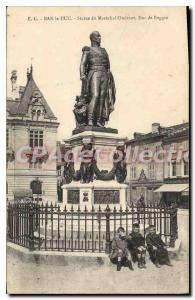 Postcard Old Bar Le Duc Du Marechal Oudinot Statue