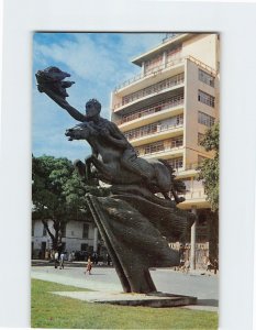 Postcard Bolívar desnudo, Pereira, Colombia