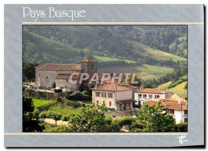 Postcard Modern Basque village of Biriatou