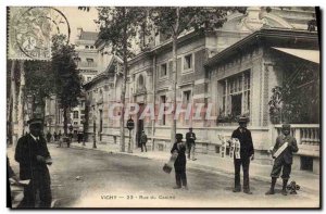 Postcard Old Vichy casino Street Seller Postcards TOP