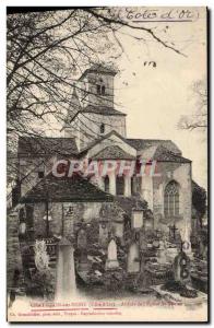 Old Postcard Chatillon Sur Seine Apse of L & # 39Eglise St Vorles