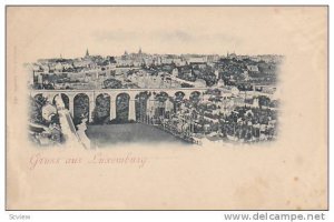 Panorama, Bridge, Gruss Aus Luxembourg, 1900-1910s