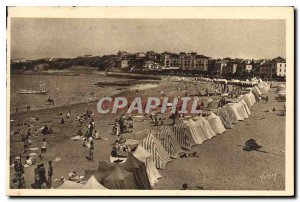 Old Postcard Saint Jean de Luz (Pyrenees Basses) The Beach and the Pointe Sai...