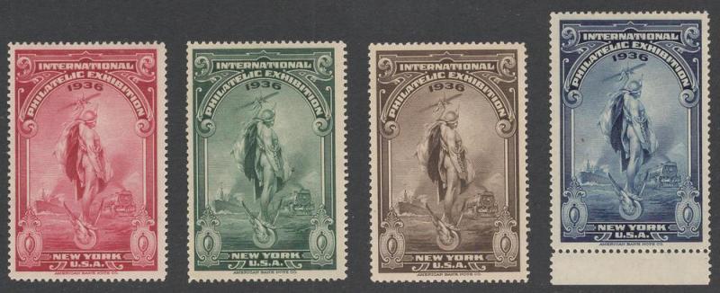 1936 International Philatelic Expo. Labels - O.G. - N.H.