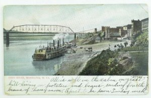 C.1905-10 Ohio River, Wheeling, W. VA. Vintage Postcard P69