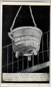 Gen Burgoyne's Camp Kettle, Saratoga NY