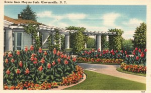 Vintage Postcard 1920's Scene from Meyers Park Gloversville New York N. Y.