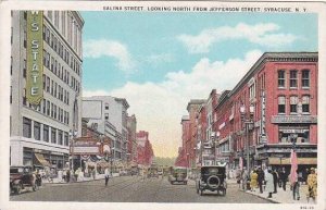 New York Syracuse Salina Street Looking North From Jefferson Street