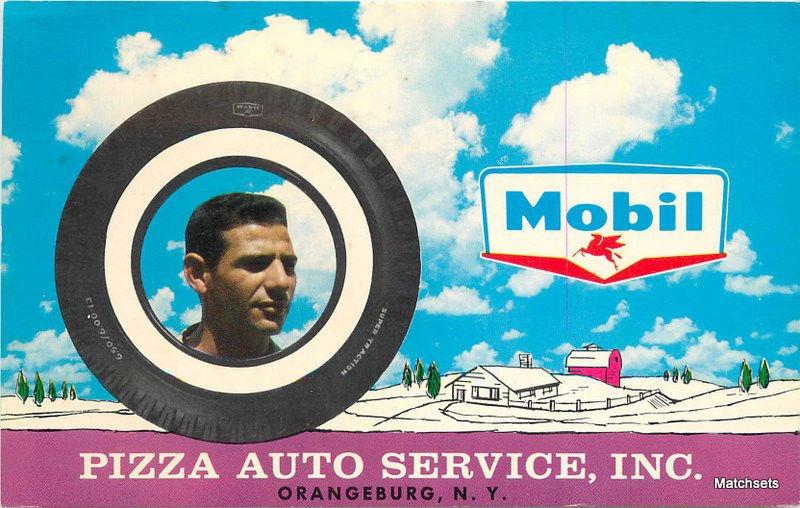 Chester Litho  Pizza Auto Service Inc ORANGEBURG NEW YORK Postcard 7902