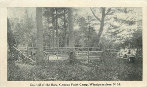 Postcard New Hampshire Winnipesauke Council of the Bow Geneva Point Camp 23-9044